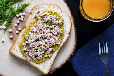 Tuna Bread with Mustard.