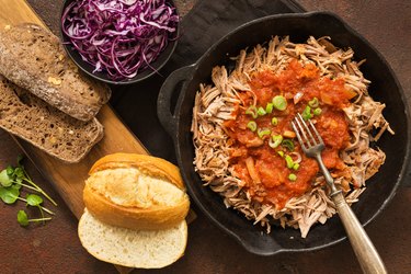Pulled chicken healthy meat dishes