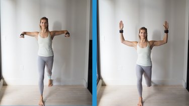 Move 2: Lunge With Arm Raise