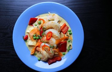 Shrimps und Tofu Panang Curry