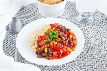 Vegan Bean Stew with Brown Rice recipe