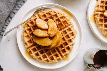 Best Applesauce Waffles applesauce breakfast recipes