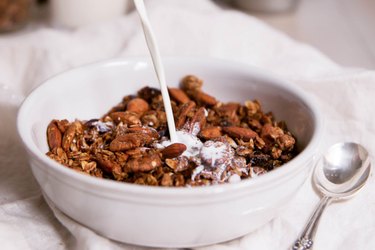 Healthy Superfood Coconut Oil Granola with Chia and Flax Recipe