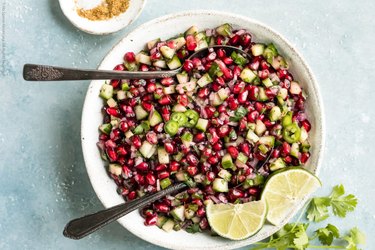 Pomegranate Cucumber Salsa