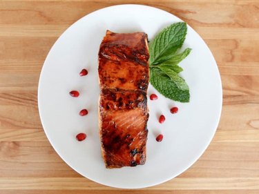 Pomegranate Glazed Salmon