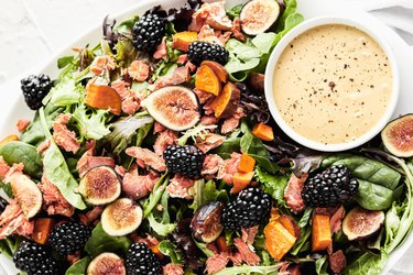 Sweet Potato, Fig, Blackberry Fall Salad