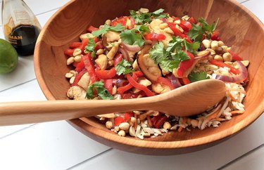 Asian Chicken Stir-Fry Salad