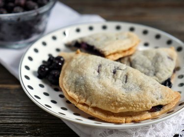 Blueberry Goat Cheese Pies