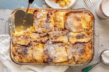 Apple Pie Overnight French Toast Casserole