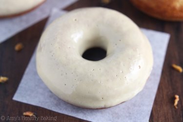 Baked Gingerbread Donuts With Maple Glaze