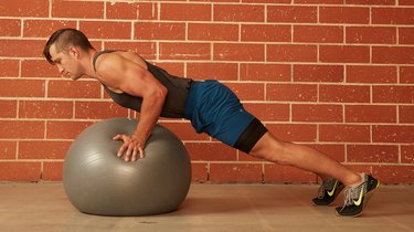 12. Stability Ball Push-Up