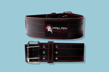 Dark Iron Fitness Genuine Leather Pro Weight-Lifting Belt