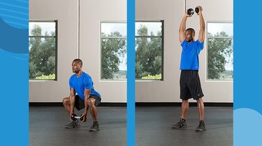 8. Squat to Overhead Raise