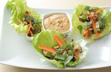 Vegetarian Thai Lettuce Wraps peanut butter recipes