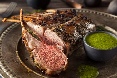 Homemade Herb Roast Lamb cooked in an oven bag