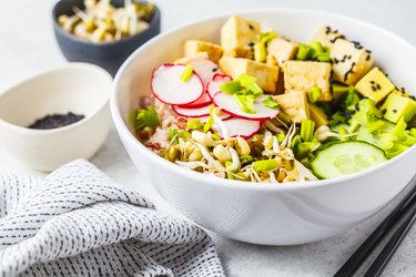 Tofu and Mixed Rice Grain Salad