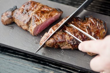 Petite filet of beef. Grade A, grass fed angus beef. Traditional classic New York steakhouse menu favorite. T-bone steak served medium to rare.