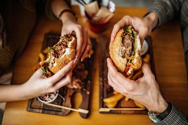 Hamburger for two