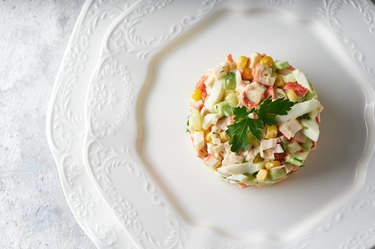 Corn, Crab and Tomato Salad