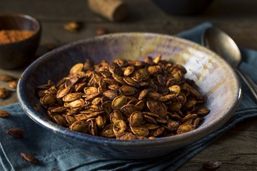 Homemade Roasted Spicy Pumpkin Seeds