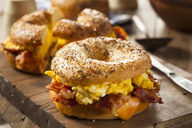 Breakfast Sandwich Made With Inflammatory Foods like White Bread and Processed Meat