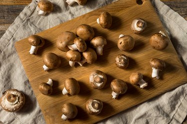 Raw Brown Organic Baby Bella Mushrooms