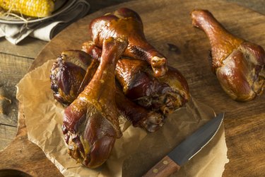 Barbecue Smoked Turkey Leg