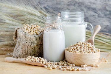 Homemade soybean milk