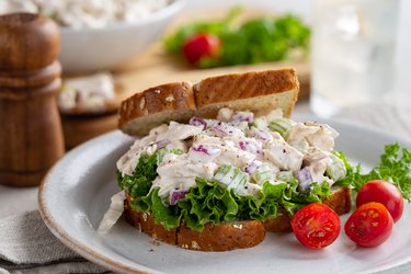 Chicken Salad Sandwich on Whole Grain Bread