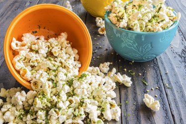 seasoned Popcorn in bowls