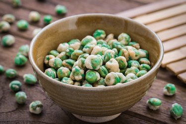 wasabi peas in a bowl