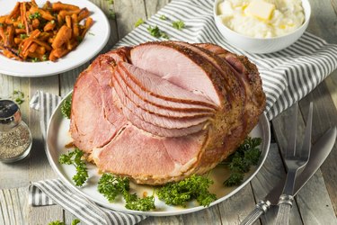 Homemade Glazed Easter Spiral Cut Ham, as an example of food that can contribute to spring weight gain