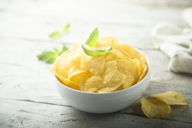 Bowl of gluten-free chips