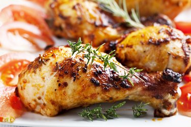 grilled chicken legs with rosemary