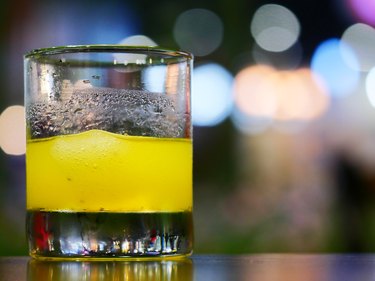 glass with orange juice