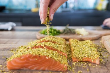 Cooking with salmon