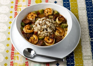 Shrimp Gumbo with Okra and Sea Island Red Field Peas