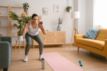 Crossfit beginner at online home