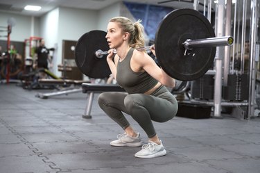 High bar back squat sale