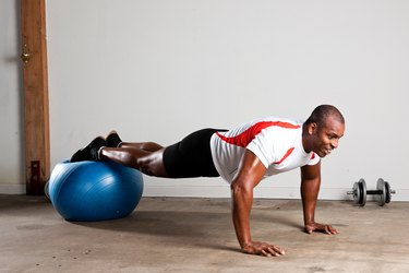 Ab workouts discount with exercise ball