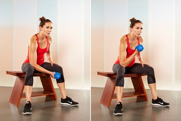 Move 3: Concentration Biceps Curl