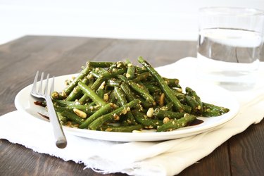 Glazed Green Bean Salad with Pine Nuts