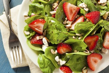 Organic Healthy Strawberry Balsamic Salad