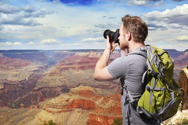 Grand Canyon travel Young man