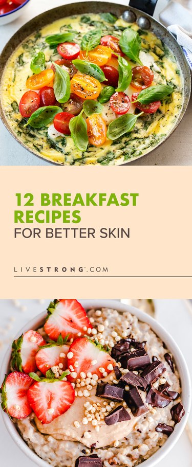 custom pin for 12 breakfast recipes for better skin
