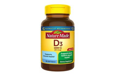 Nature Made D3 Softgels best vitamins for sinusitis