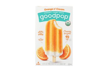 isolated image of GoodPop Orange n' Cream popsicles