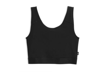 black TomboyX Compression Top binder on white background