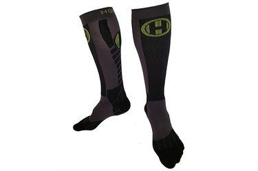 Hoplite Premium Lifting Compression Socks against a white background