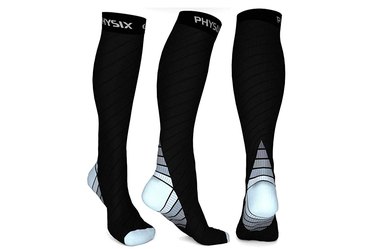 Physix Gear Sport Compression Socks against a white background